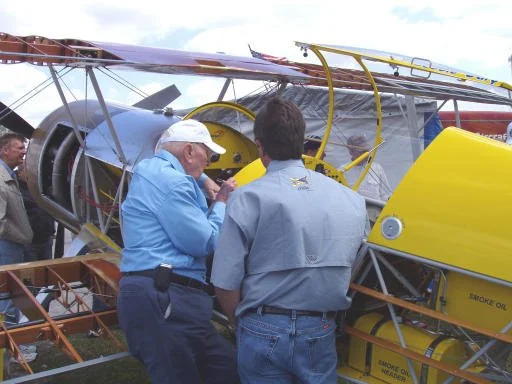 Curtis Pitts signing my plane